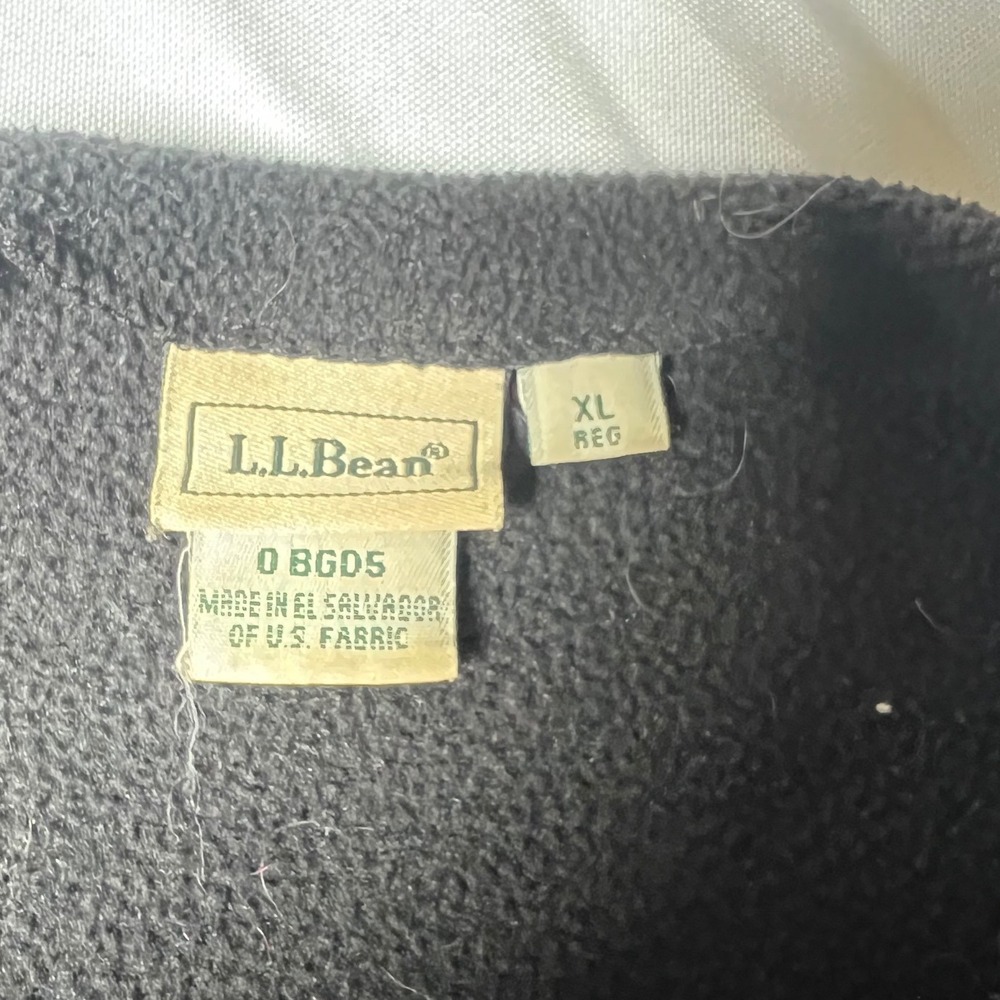 L.L. Bean Polartec Fleece Pullover Womens XL Black Mock Neck Long Sleeve 0BGD5 - Picture 5 of 6